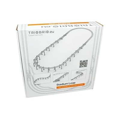 Bild av Trixbrix Supports Bundle 2.0 kompatibel med Lego City Train set 60197 60198 10277 60205 60238 60337 (Stadium Loop)