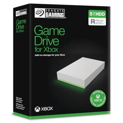 Bild av Seagate Game Drive for Xbox, 5TB, Bärbar Extern Hårsddisk, USB 3.0, designad för Xbox One, 2 års Rescue Services (STKX5000100)