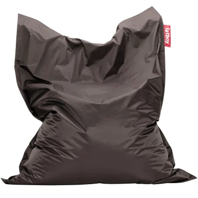 Bild av Fatboy® Original Mörkgrå Stor saccosäck Oförstörbara saccosäckar i nylon Högkvalitativ EPS fyllning 180 x 140 cm