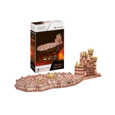 Bild av Revell 3D pussel I House of The Dragon King&#039;s Landing detaljerad modell med röd bergfried och septe från Baelor Perfekt för fans samlare av Game Thrones