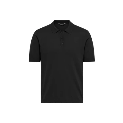 Bild av Only &amp; Sons Einfarbiges Regular FIT Onswyler Piké, Storlek: XS, Schwarz