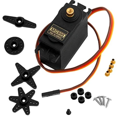 Bild av AZDelivery MG995 Micro Digital Servomotor för RC helikopterflygplan kompatibel med Arduino och Raspberry Pi