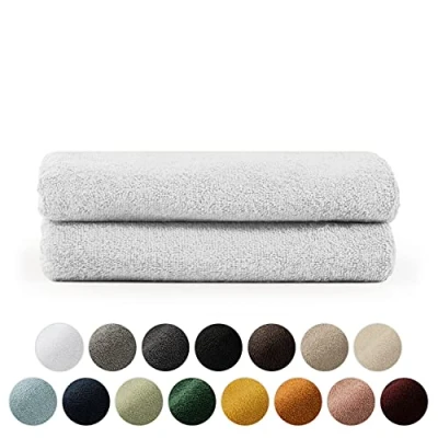 Bild av Blumtal Vit Handduk Set om 2 i bomull Toaletthandduk 50x100 Oeko TEX® certifierad