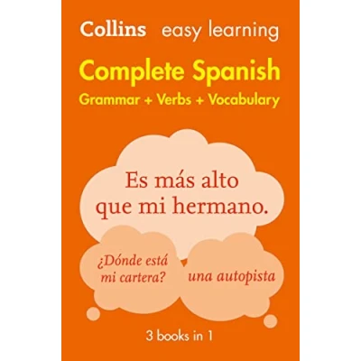Bild av Easy learning Spanish Complete Grammar, Verbs and Vocabulary (3 books in 1): Trusted support for