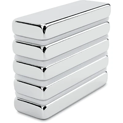 Bild av Sensei 5 st rektangulär neodymmagnet 30 x 10 4 mm, extra starka neodymmagneter med lastkapacitet på 5,4 kg