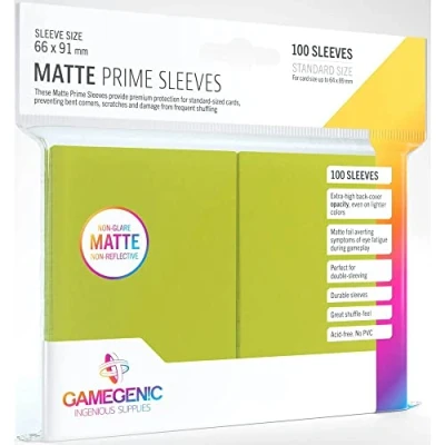 Bild av Gamegenic GGS11034ML Matte Prime Sleeves (100 Pack), Lime