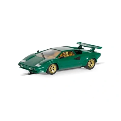 Bild av Scalextric bilar C4500 Lamborghini Countach grön leksaksspår bil för användning racerbanor eller set Små barn presentidéer pojke/flicka i åldrarna 5 tillbehör