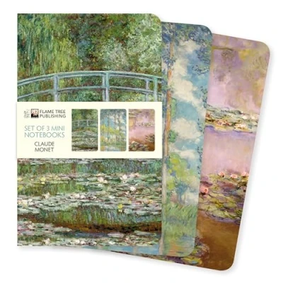 Bild av Claude Monet Mini Notebook Collection: Unser beliebten Notizbücher im 3er Pack mit flexiblen, künstlerisch gestalteten Einbänden jeweils unterschiedlichen Motiven des Künstlers