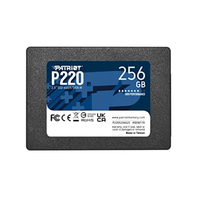 Bild av Patriot P220 256GB Intern SSD SATA 3 2,5 tum Solid State enhet P220S256G25