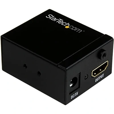 Bild av StarTech.com 35 m (115 fot) HDMI signalförstärkare 1080p signalrepeterare inline förstärkare och förlängare 7.1 ljudstöd (HDBOOST), svart