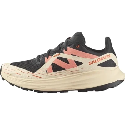 Bild av Salomon Ultra FLOW Löparskor terräng, Storlek: 44, Black/tender peach/fusion coral Textil/syntet