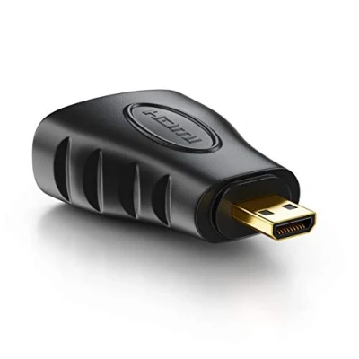 Bild av deleyCON Micro HDMI till Adapter Anslutning (HDMI D Kontakt) Standard A Uttag) Svart