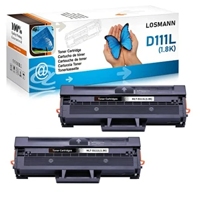 Bild av LOSMANN D111L toner kompatibel med Samsung MLT D111S för Xpress M2020W M2021 M2021W M2022 M2022W M2026 M2026W M2070 M2070FW M2070W M2071FH M2071FW M2071HW M2071 (2 svart)
