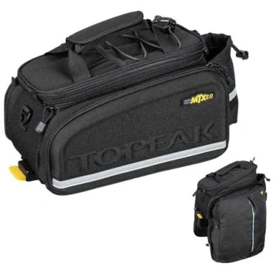 Bild av Topeak MTX 2.0 TrunkBag DXP vattentålig cykelväska med expanderbara cykelsidor, kompatibel alla QuickTrack ställ, Svart, 36 x 25 21.5 29 cm