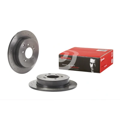 Bild av BREMBO 08.D429.1X Disque de frein 302 10 5 perforé, plein revêtu à haute teneur en carbone avec vis/boulons HYUNDAI: Tucson, ix35, Tucson Van / SUV