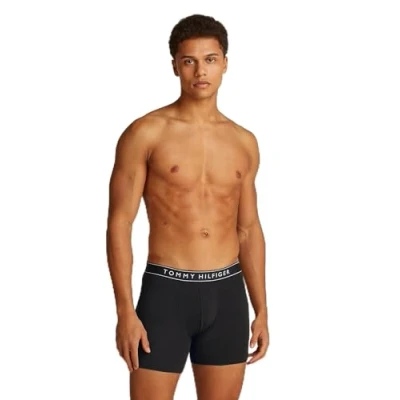 Bild av TOMMY HILFIGER Herr 3P BOXER BRIEF DTM UM0UM03458, röd, S, Röd (Svart/Svart/Blk/Blk), S