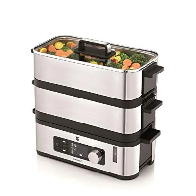 Bild av WMF 0415090011 Kimis Ångkokare 2 Separata Reglerbara Nivåer Easy Steaming Oberoende Av Spis Platsbesparande 900 W