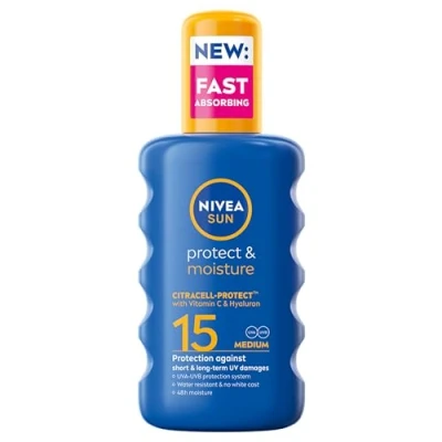 Bild av NIVEA Protect &amp; Moisture Sun Spray SPF15 200 ml
