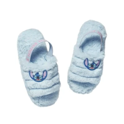 Bild av Disney Stitch Tofflor För Flickor Sandaler Fluffiga Flicktofflor Lilo Och Barn Blå 33