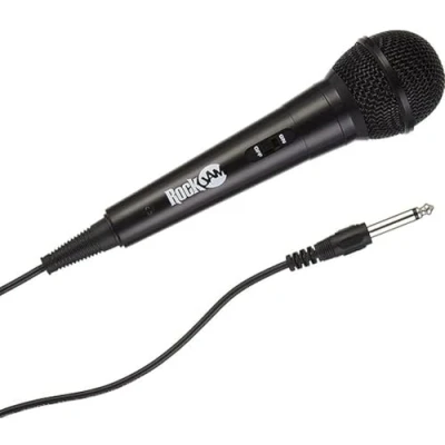 Bild av RockJam RJM303 BK Dynamisk Mikrofon med Snöre 3m, Svart