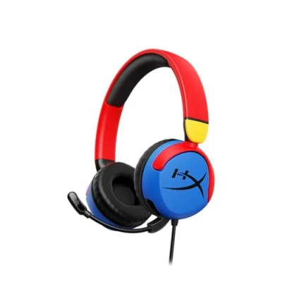 Bild av HyperX Cloud Mini Trådbundet spelheadset för barn, volymgräns 85dB, PC/Switch/PS/Chromebook/Xbox/Mobile, flerfärgad