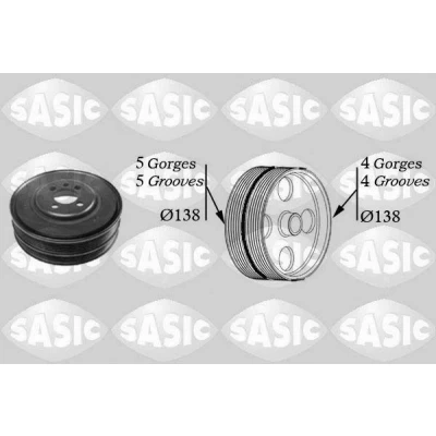 Bild av SASIC 2156027 Poulie Damper 138 AUDI: A6 C5 Avant, A4 B5 Berline, VOLKSWAGEN: Passat GP Break