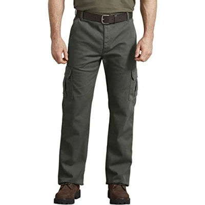 Bild av Dickies Herr Duck Cargo Work Utility Pants, Stonewash olivgrön, 34W x 30L