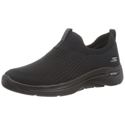 Bild av Skechers Performance GO WALK ARCH FIT Stretch SLIP ON Promenadskor, Storlek: 35, Black Textil