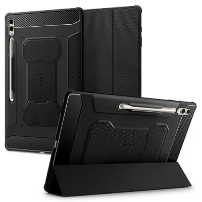 Bild av Spigen Rugged Armor Pro Fodral Designad för Samsung Galaxy Tab S10 Ultra (2024) / S9 (2023) S8 (2022) Svart