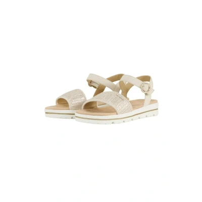 Bild av TOM Tailor Licence Flache MIT Flechtmuster Sandaler, Storlek: 38, Gold Polyester/bomull