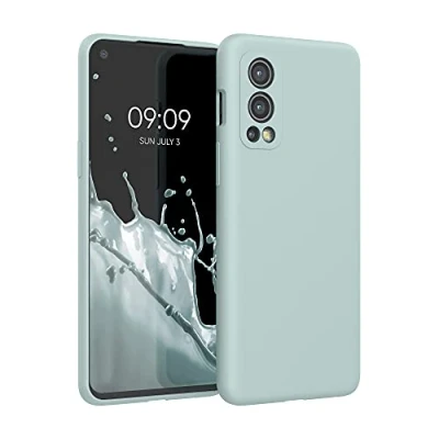 Bild av kwmobile Fodral kompatibelt med OnePlus Nord 2 5G mjukt skydd TPU silikon telefonfodral cool mynta