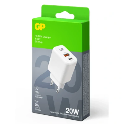 Bild av GP Charger WM2B PD 20W USB A + C