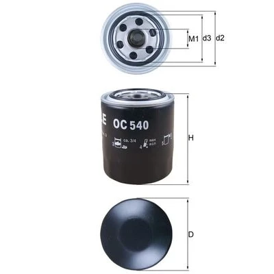 Bild av Oljefilter KNECHT OC 540