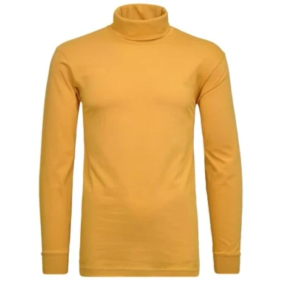 Bild av Ragman Herr Basic Polotröja Långärmad Herrkläder, 536 Senap, 3XL