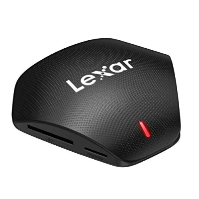 Bild av Lexar Professional Multi Card 3 i 1 USB 3.1 Läsare, Upp till 312MB/s för SD Kort/Micro Kort, 160MB/s CompactFlash 3.0/2.0, Inkluderar Type C A kabel (LRW500URBAMZN)