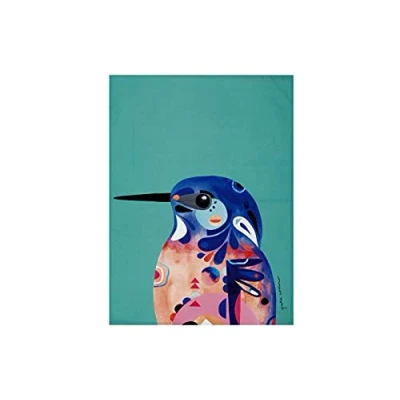 Bild av Maxwell &amp; Williams Pete Cromer Kökshanduk med Djurtryck, Azurkungsfiskare, 100% Bomull, Flerfärgad, 70 cm x 50 cm, GX0026