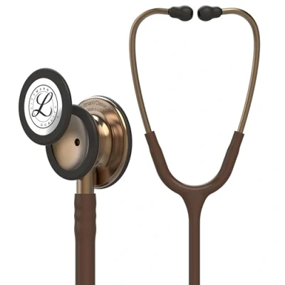 Bild av 3M Littmann Classic III Övervakningsstetoskop, bröststycke med kopparfinish, chokladfärgad slang, 67,5 cm, 5809