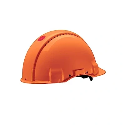 Bild av 3M Peltor skyddshjälm G3000, G30NUO, med Uvicator sensor, ABS, svetsläder och spärrsystem, ventilerad, orange