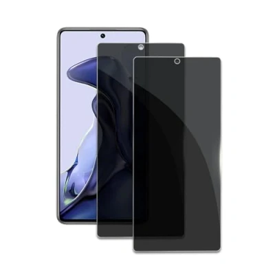 Bild av 2 stycken skyddsfolie för Xiaomi 11T/11T Pro, 3D böjd komplett täckning skyddsglasfolie, anti repor, oljesäker, bubblor, enkel installation