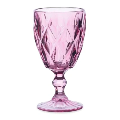 Bild av HOMLA Lunna rosa vinglas vattenglas 4 stycken 310 ml 100% glas