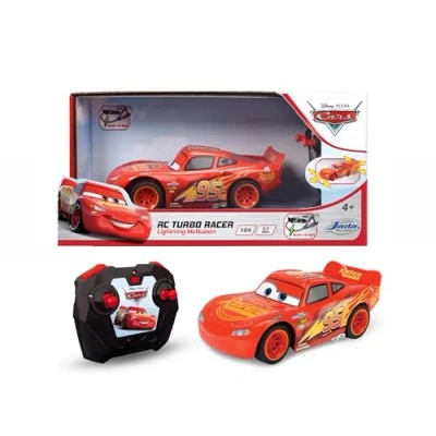 Bild av Dickie Toys 203084028 RC Bilar 3 Blixten McQueen Turbo Racer Radiostyrd bil, Turbofunktion, USB laddning, 2 Kanaler, 2,4 Ghz, 1:24, 17 cm, Från 4 år