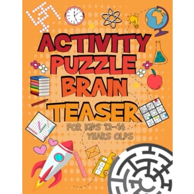 Bild av Activity Puzzle Brain Teaser For Kids Ages 12 14 Years Old: Challenging Fun Teasers And Logic Puzzles Clever includes Word search, Sudoku, Crossword Number Place More