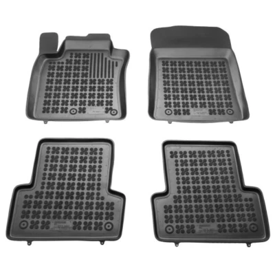 Bild av REZAW PLAST 201903 Ensemble de tapis sol Caoutchouc avant et arrière noir RENAULT: CLIO 4, 3, Modus / Grand