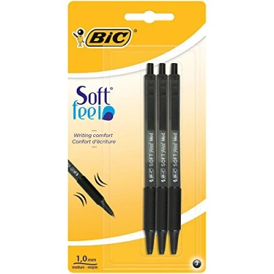 Bild av Dlugopis Soft Feel Click Grip Fine Czarny 3 sztuki