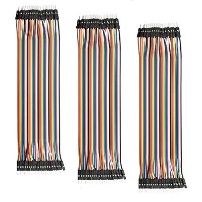 Bild av AZDelivery 3 x Jumper Wire Cable 40 PCS. 20 cm M2M hane till kompatibel med Arduino och Raspberry Pi Breadboard inklusive en E Book!