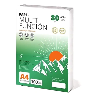 Bild av Folios a4 80gr 100 ark, Multipurpose Papper för skrivare, laserskrivare, fotokopiator, kontorsbruk, skolmaterial, foliopaket ofyturia (80gr, 100h)