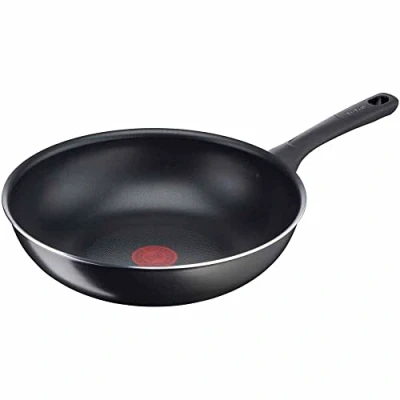 Bild av Tefal B5581923 dag för 28 cm wok, titan non stick beläggning, termosignal, enkel rengöring, svart