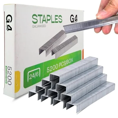 Bild av Bra KVALITET 5 000 x 24/6 Nr 16 6 mm STANDARD STAPLES 25 ark kapacitet