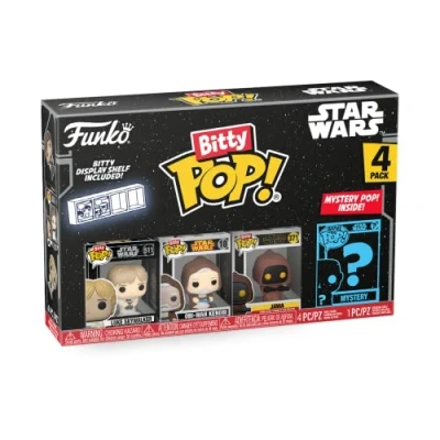 Bild av Funko Bitty POP! Star Wars Luke 4PKand A Surprise Mystery Minifigur 2,2 cm (0,9 tum) Samlingsbar Stapelbar displayhylla ingår Presentidé Partypåsar Strumpa Cake Topper