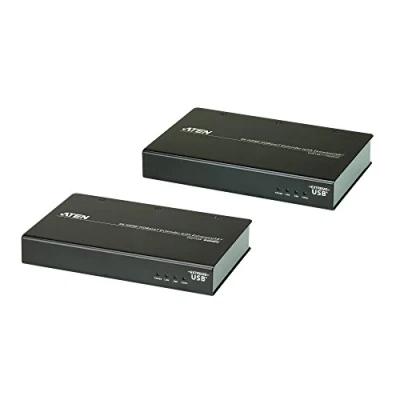 Bild av Aten VE813A, Sändare och mottagare för AV utrustning, 100 m, Kabel, 3D kompatibilitet, Svart, HDCP